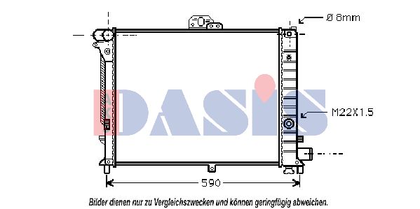 AKS DASIS radiatorius, variklio aušinimas 190230N